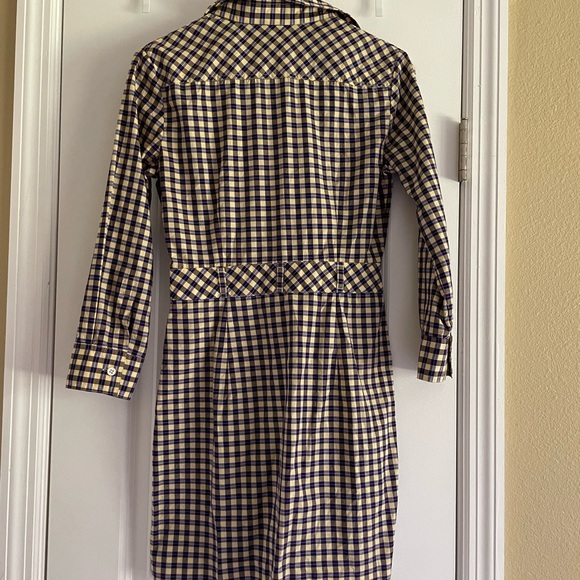 Theory plaid belted mini shirt dress - Picture 5 of 5